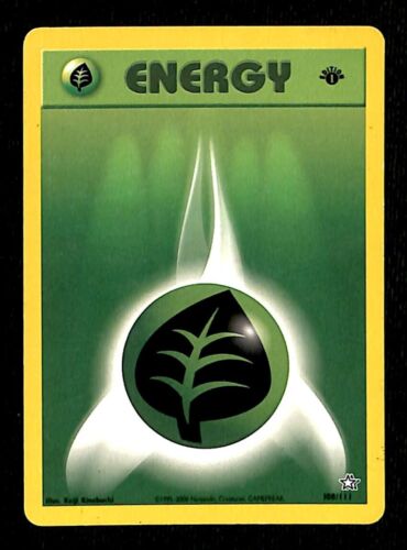 Leaf Energy 1st Edition Neo Genesis EX, 108/111 Pokemon Card