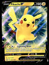 Pikachu V Black Star Promo SWSH198, NM Pokemon Card