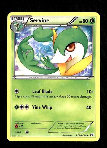 Servine Legendary Treasures NM, RC2/RC25 Pokemon Card.