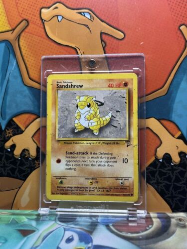 Sandshrew Base Set 2 VG 91/130 Pokemon Card