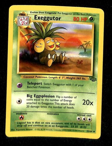 Exeggutor Jungle NM, 35/64 Pokemon Card