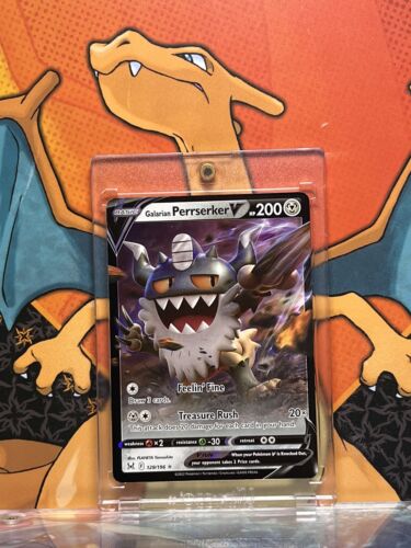 Perrserker V Ultra Rare Lost Origin 129/196, NM Pokemon Card