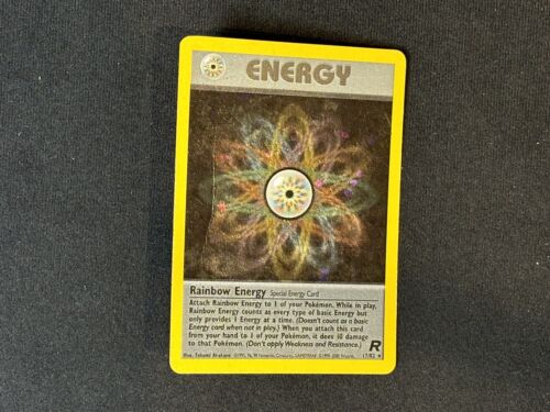 Rainbow Energy Holo Team Rocket VG, 17/82 Pokemon Card