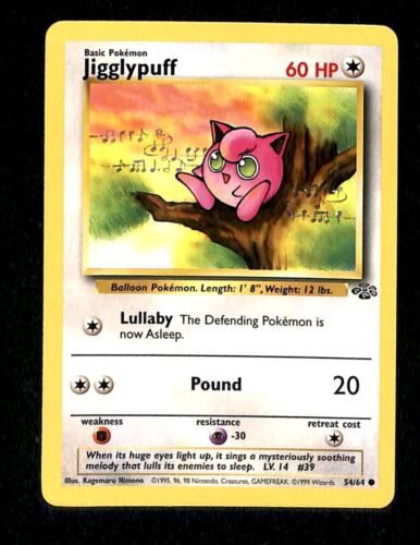 Jigglypuff Jungle NM, 54/64 Pokemon Card