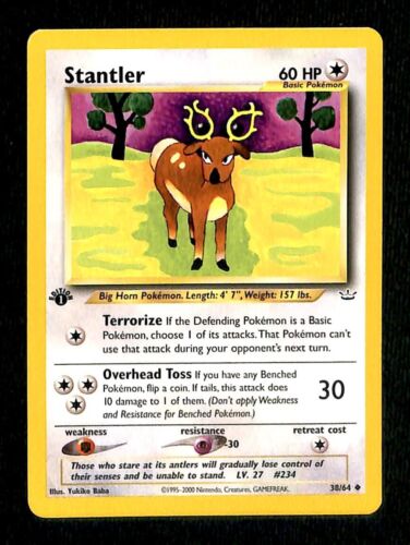 Stantler Neo Revelations 1st Edition NM, 63/64 Pokemon Card