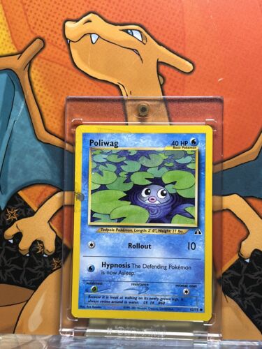 Poliwag Neo Discovery VG, 62/75 Pokemon Card.