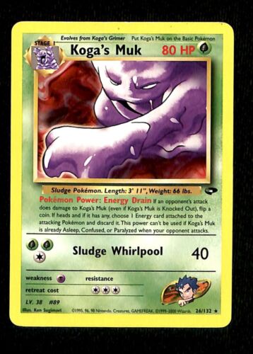 Kogas Muk Gym Challenge EX, 26/132 Pokemon Card