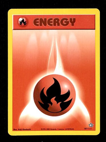 Fire Energy Neo Genesis EX, 107/111 Pokemon Card