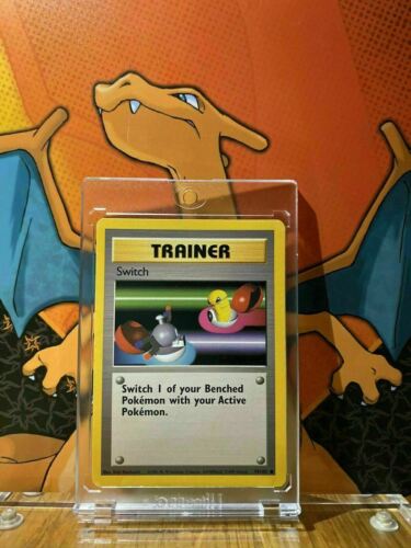 Switch Trainer Base Set 1999 Unlimited Print EX, 95/102 Pokemon Card.