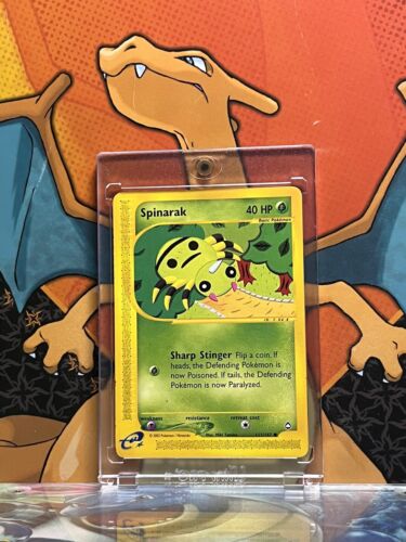 Spinarak Aquaplois E-Series EX, 111/147 Pokemon Card