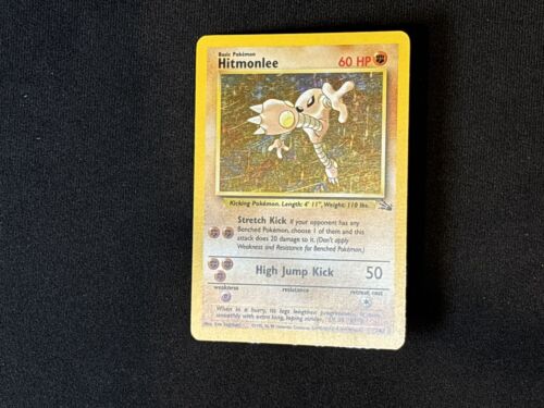 Hitmonlee Holo Fossil NM, 7/62 Pokemon Card