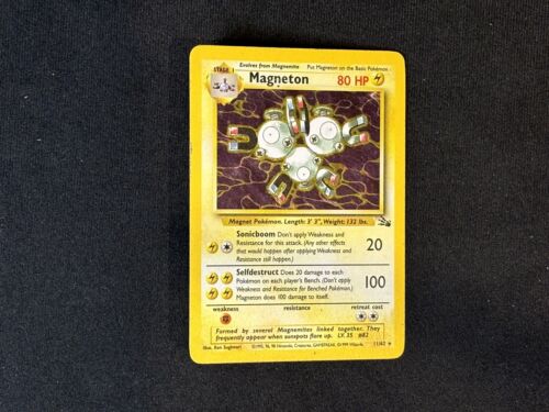 Magneton Holo Fossil VG, 11/62 Pokemon Card