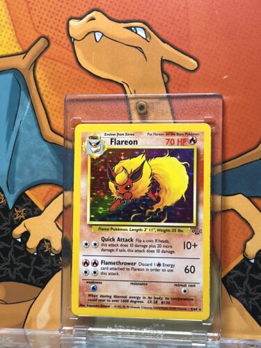 Flareon Holo Jungle EX, 3/64 Pokemon Card