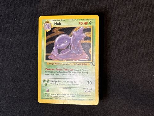 Muk Holo Fossil EX, 13/62 Pokemon Card