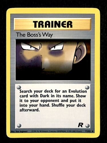 The Boss’s Way Team Rocket EX, 73/82 Pokemon Card