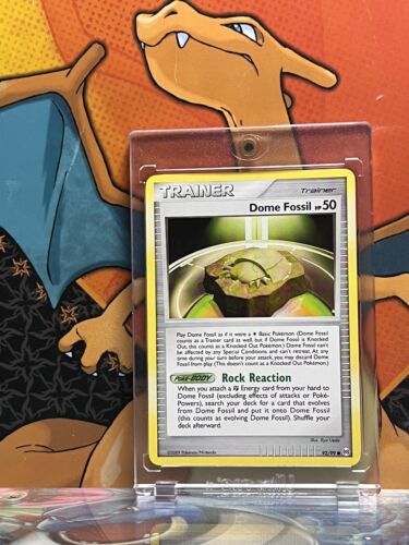 Dome Fossil Platinum Arceus NM, 92/99 Pokemon Card.