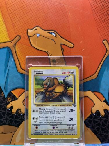 Tauros Jungle VG, 47/64 Pokemon Card.