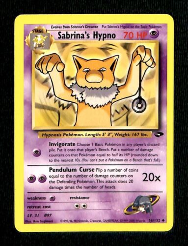 Sabrinas Hypno Gym Challenge EX, 56/132 Pokemon Card