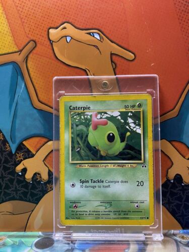 Caterpie Neo Discovery VG, 53/75 Pokemon Card.