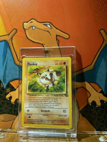 Mankey Jungle EX, 55/64 Pokemon Card.