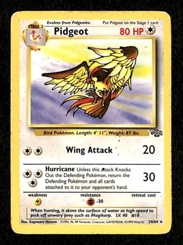 Pidgeot Jungle VG, 24/64 Pokemon Card