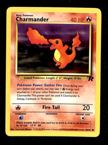 Charmander Team Rocket EX, 50/82 Pokemon Card.