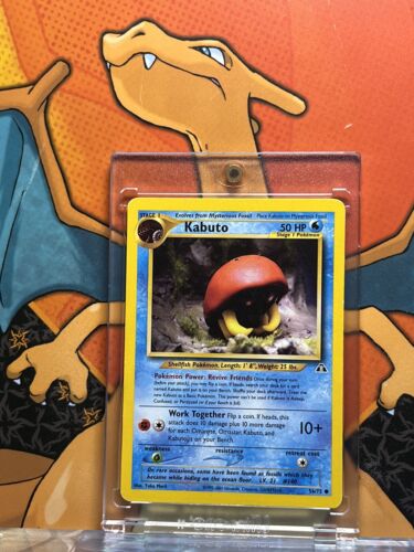 Kabuto Neo Discovery VG, 56/75 Pokemon Card.