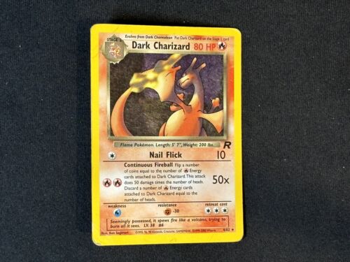 Dark Charizard Holo Team Rocket VG, 4/82 Pokemon Card