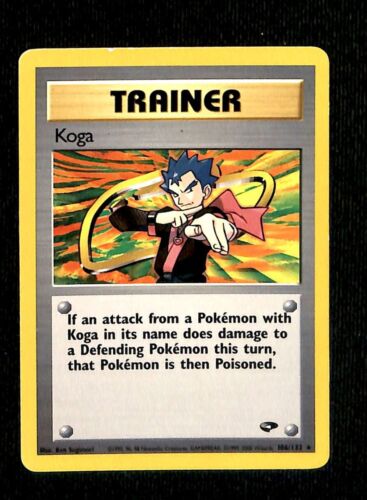 Koga Gym Challenge EX, 106/132 Pokemon Card Koga Gym Challenge EX, 106/132 Pokemon Card