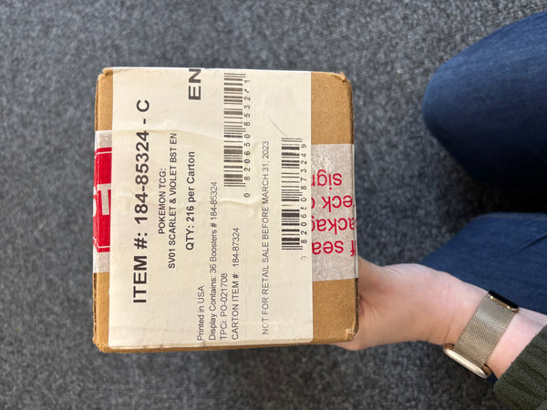 Scarlet & Violet Base Booster Box  SEALED CASE OF 6 BOXES