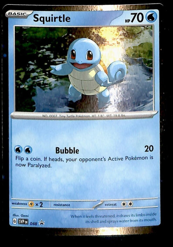 Squirtle Holo Black Star Promo SVP 048, NM Pokemon Card