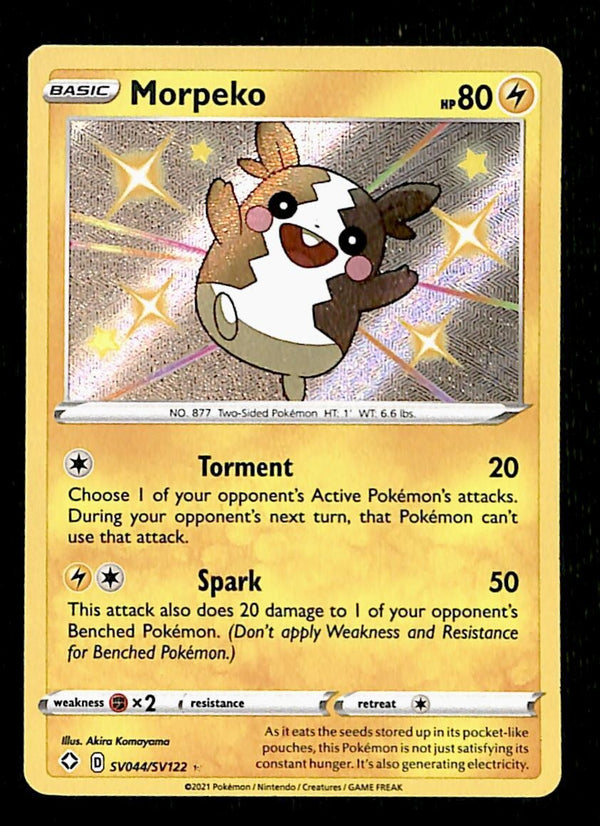 Shiny Morpeko Rare Shiny Vault Shining Fates SV044/SV122, NM Pokemon Card