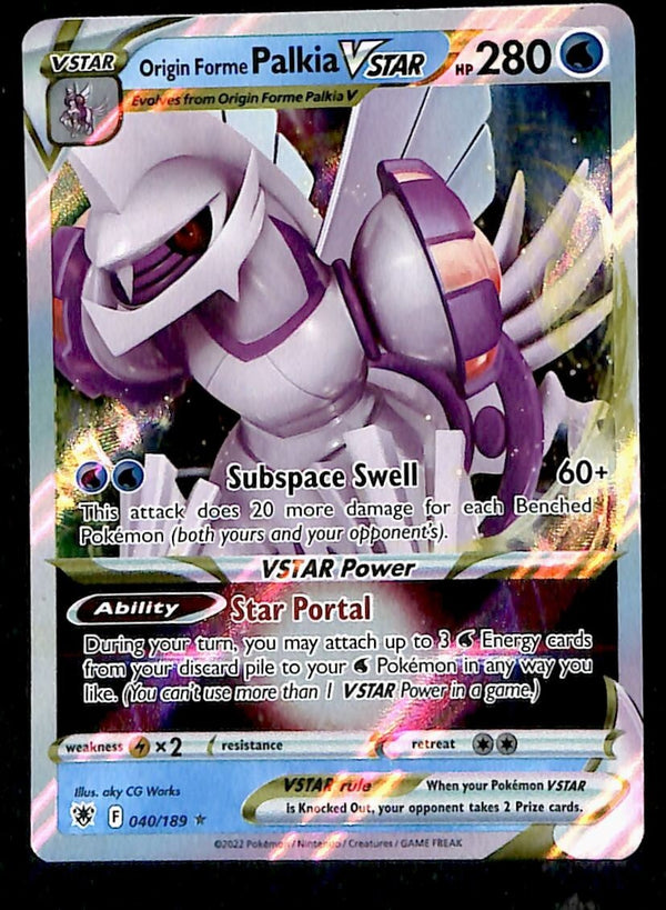 Palkia Vstar Ultra Rare Astral Radiance 040/189, NM Pokemon Card
