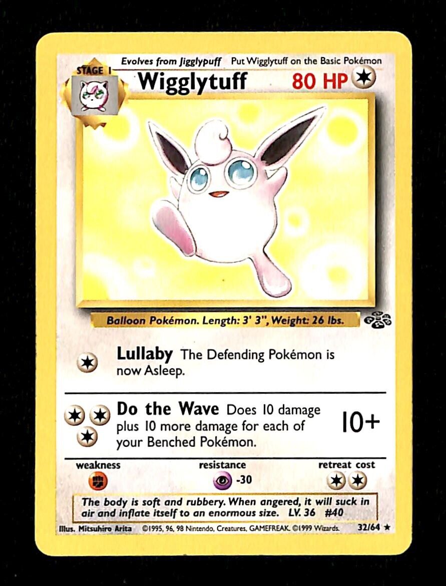 Wigglytuff Jungle NM, 32/64 Pokemon Card