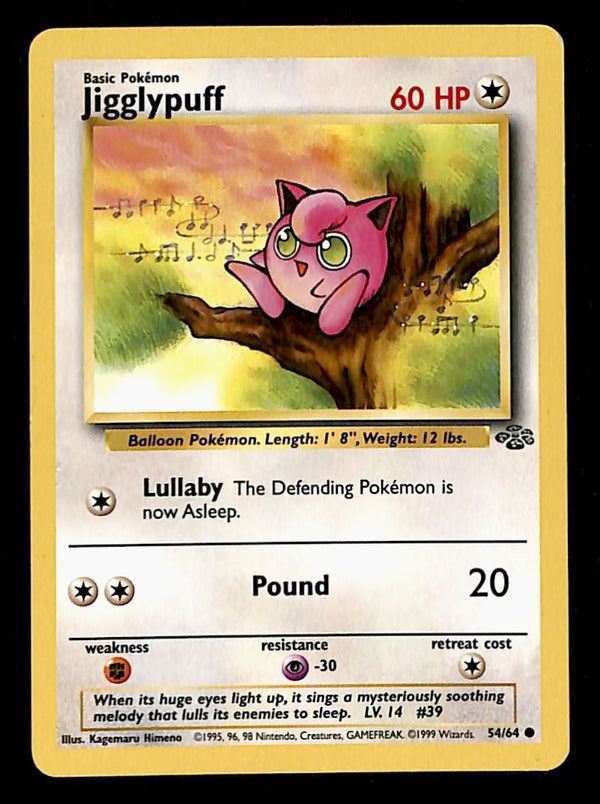 Jigglypuff Jungle NM, 54/64 Pokemon Card