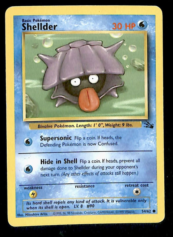 ShellderFossil LP, 54/62 Pokemon Card