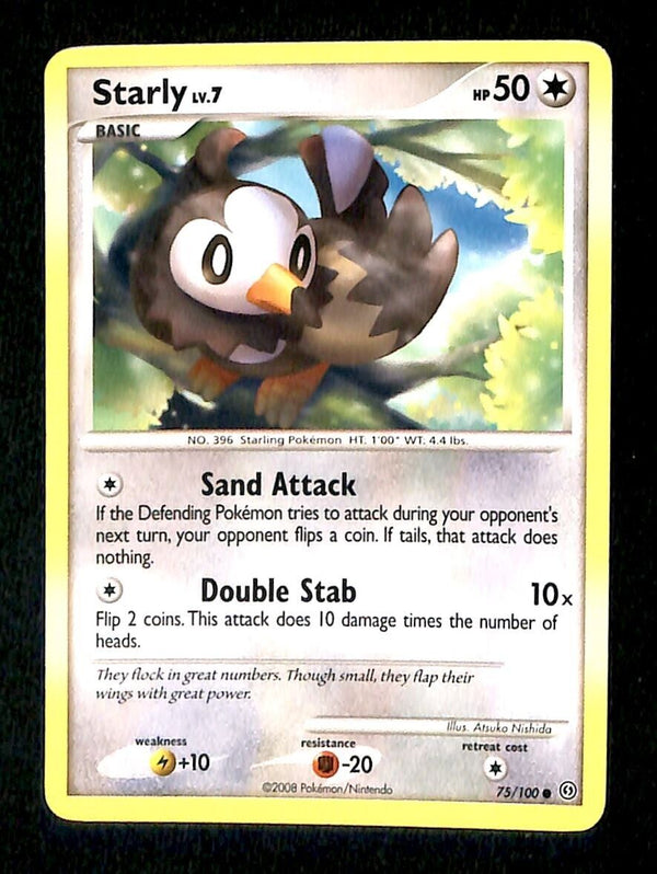 Starly Stormfront NM, 75/100 Pokemon Card Starly Stormfront NM, 75/100 Pokemon Card