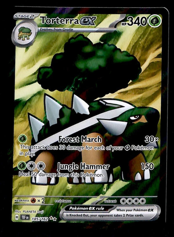 Torterra Ex Full Art Temporal Forces 185/162, NM Pokemon Card