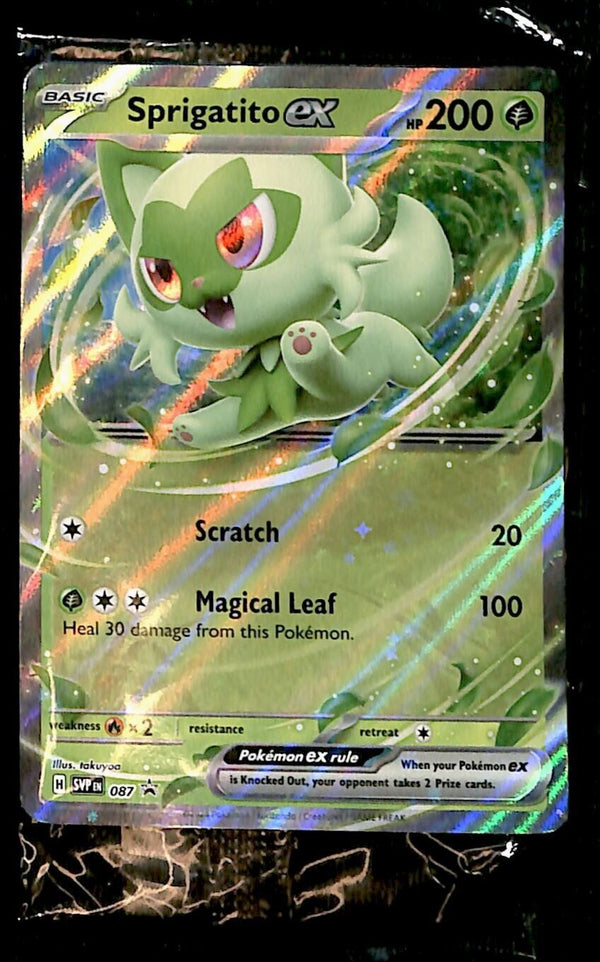 SEALED Sprigatito ex Promo SVP 087, NM Pokemon Card SEALED Sprigatito ex Promo SVP 087, NM Pokemon Card