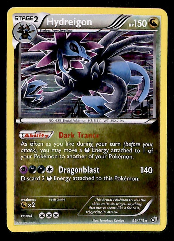 Hydreigon Holo Rare Legendary Treasures 99/113, NM Pokemon Card