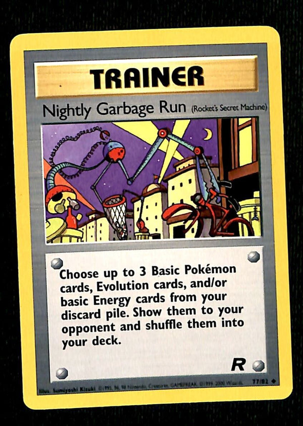 Nightly Garbage Run Team Rocket EX, 77/82 Pokemon Card.