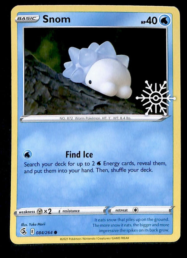 Snom Cosmos Holo Snowflake Stamped Fusion Strike 084/264, NM Pokemon Card