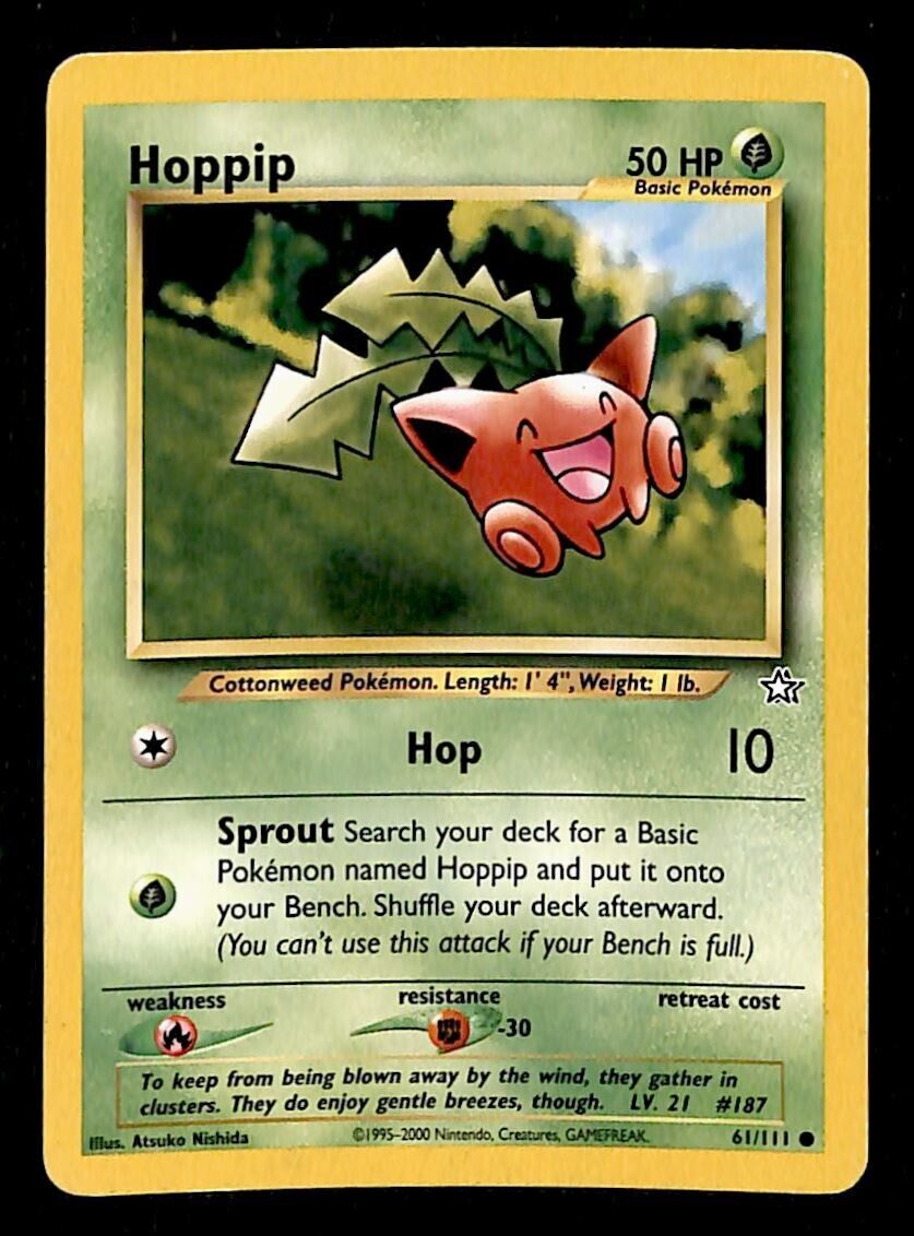 Hoppip Neo Genesis VG 61/111 Pokemon Card