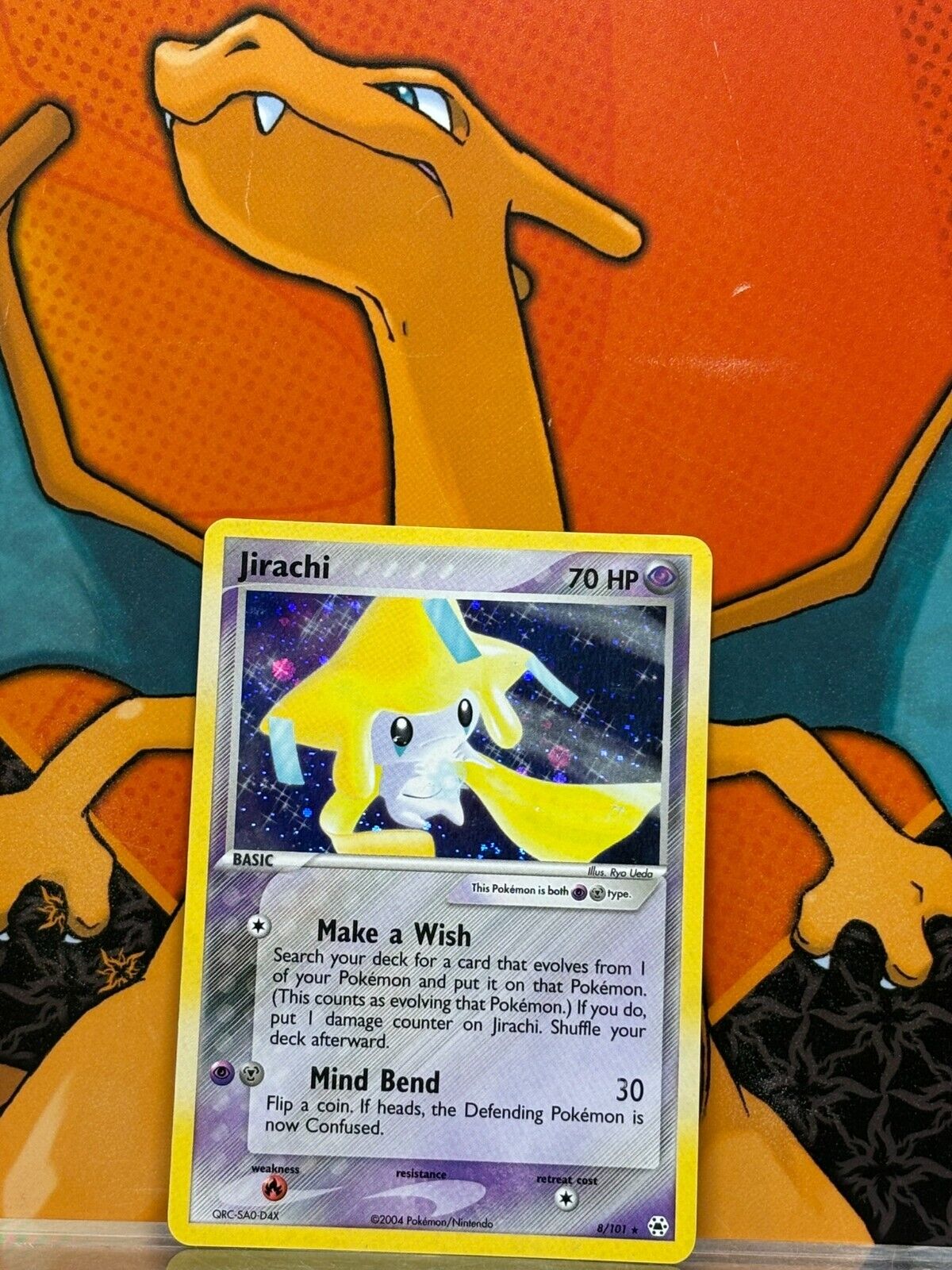 Jiirachi Holo Hidden Legends NM, 8/101 Pokemon Card.