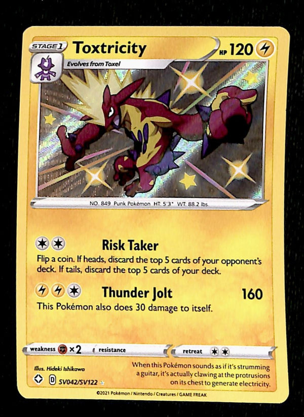 Toxtricity Shiny Vault Shining Fates SV042/SV122, NM Pokemon Card