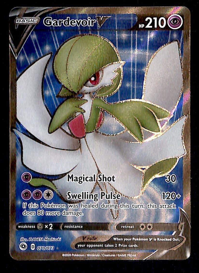 Gardevoir V Full Art Ultra Rare Champions Path 070/073, NM Pokemon Card