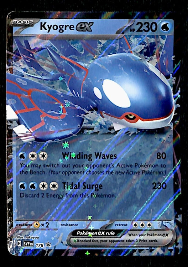 Kyogre EX Black Star Promo SVP 178, NM Pokemon Card
