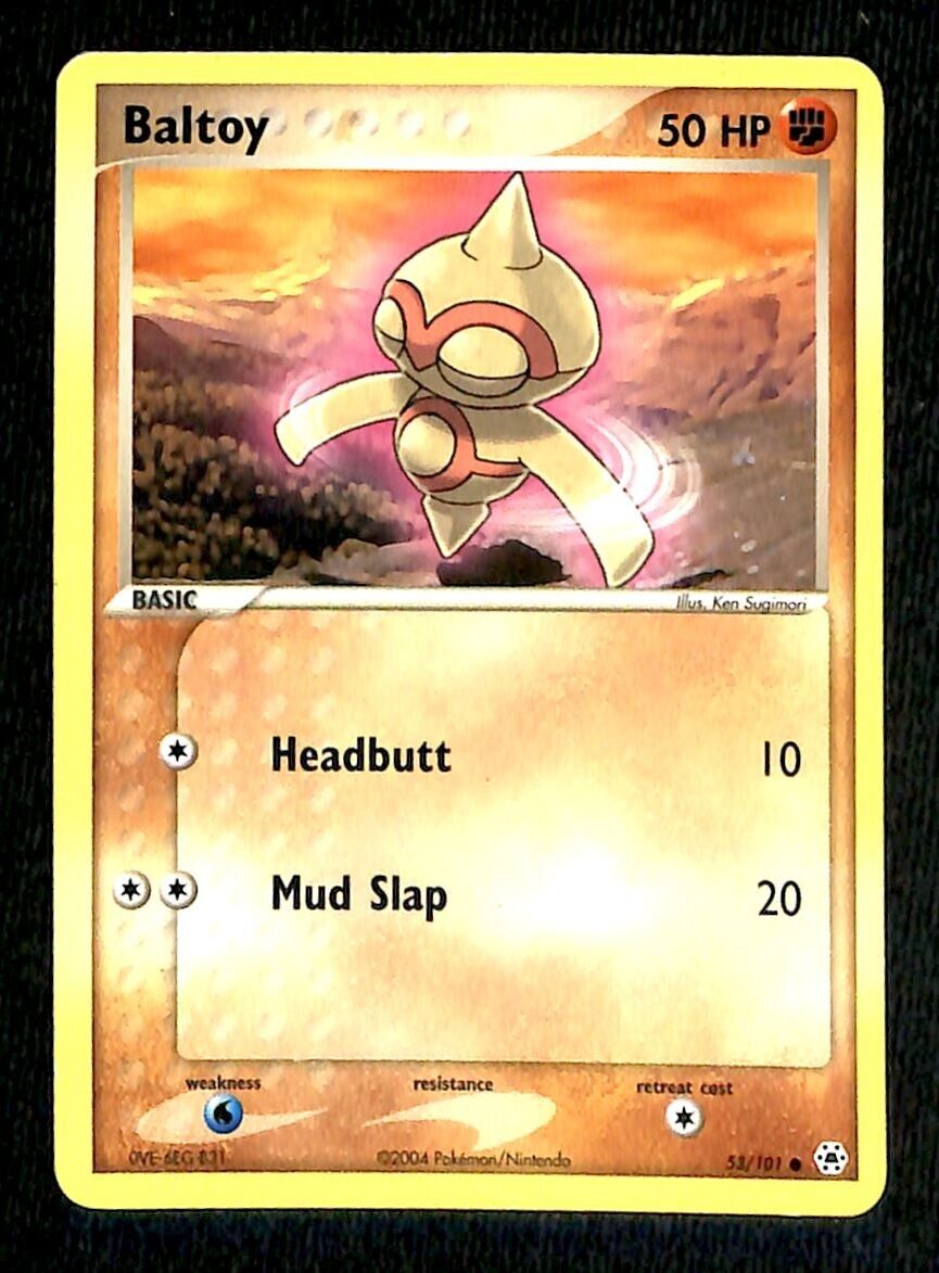 Baltoy Hidden Legends NM, 53/101 Pokemon Card