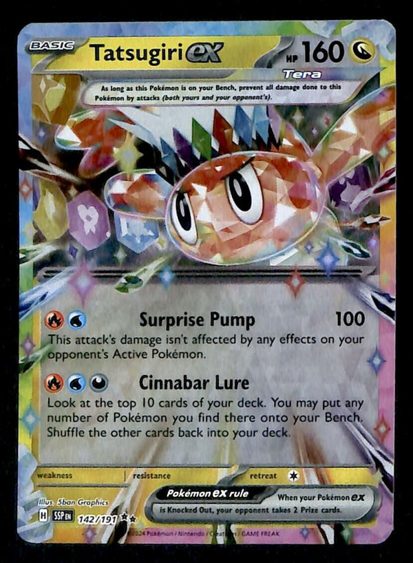 Tatsugiri EX Ultra Rare Surging Sparks 142/191, NM Pokemon Card Tatsugiri EX Ultra Rare Surging Sparks 142/191, NM Pokemon Card