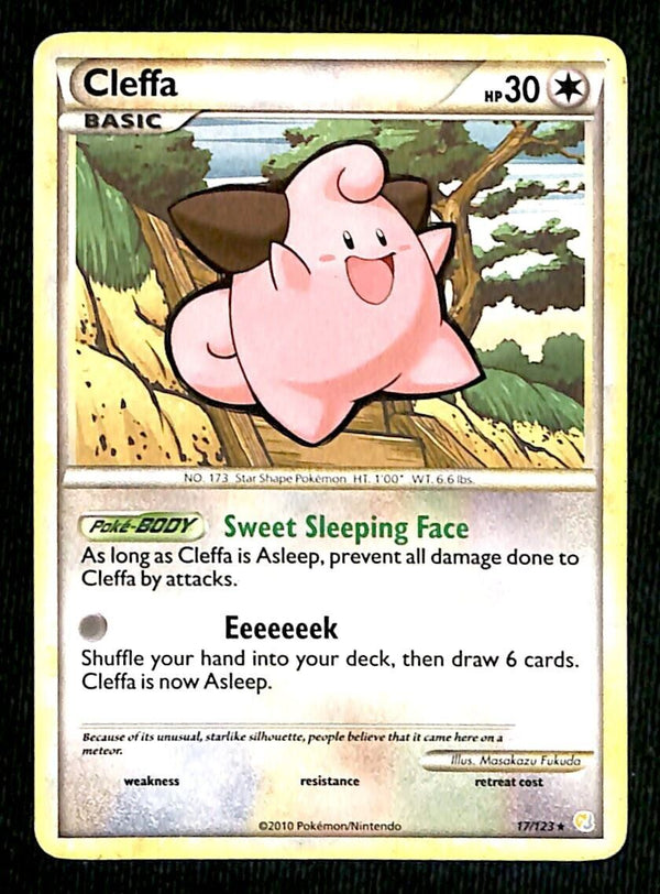 Cleffa Heatgold & Soulsilver EX, 17/123 Pokemon Card Cleffa Heatgold & Soulsilver EX, 17/123 Pokemon Card
